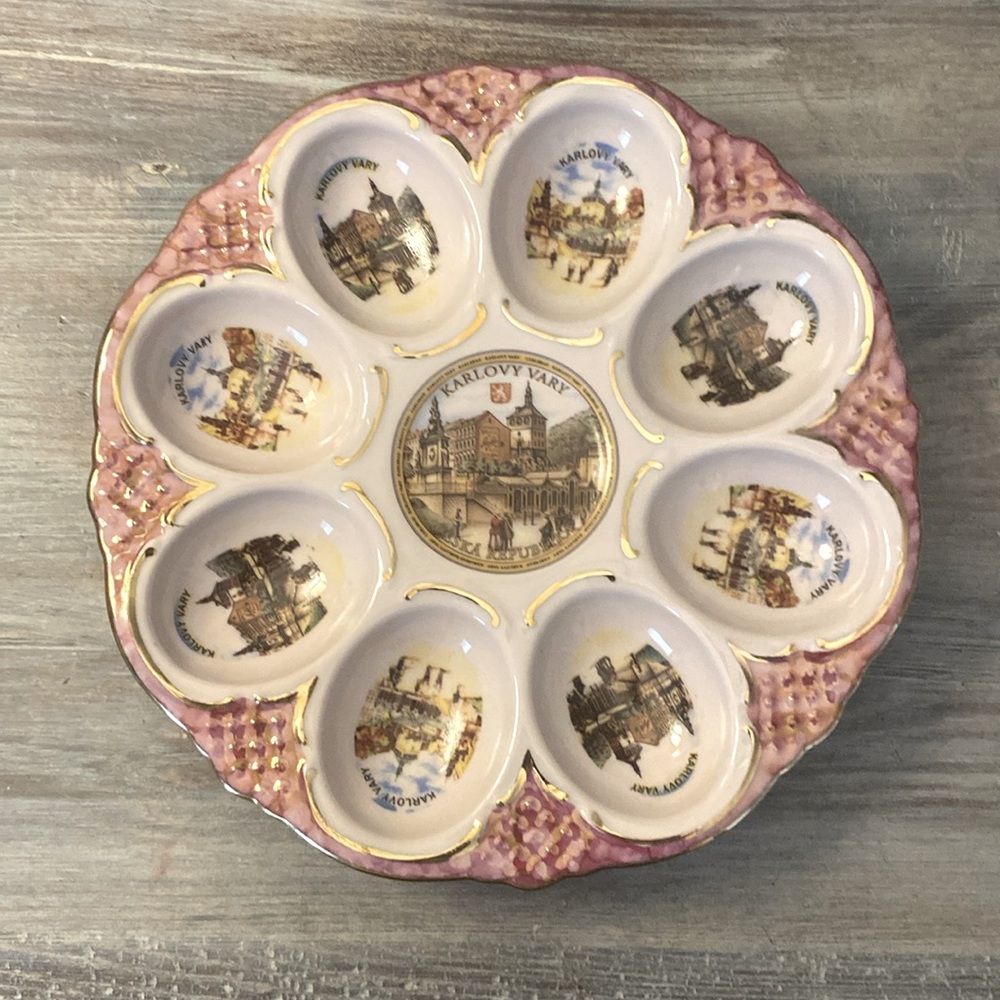 Original Viva porcelain Egg platter